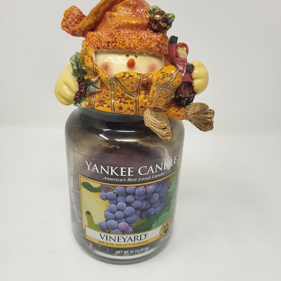 Snowman Winter Holiday Candle Topper Decor - Picture 7 of 9